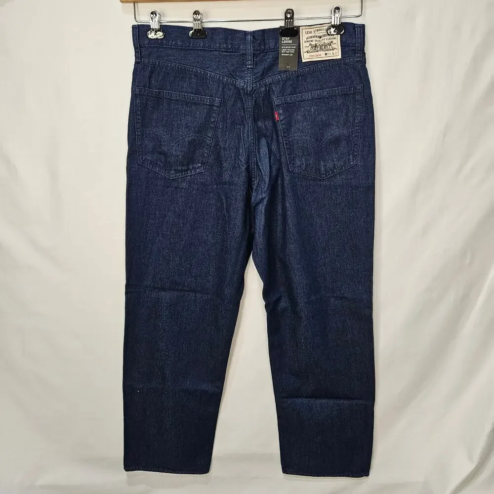 Levi's Men's [Read] Jeans Stay Loose Straight Leg Dark Blue Size 36x32(31)